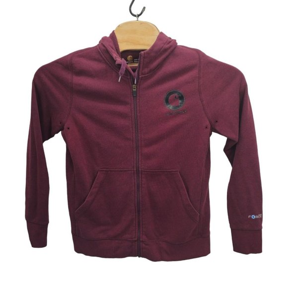 Carhartt 103403 FORCE‎ Delmont Graphic Full Zip Hoodie Sweatshirt Women's Medium - Picture 1 of 12